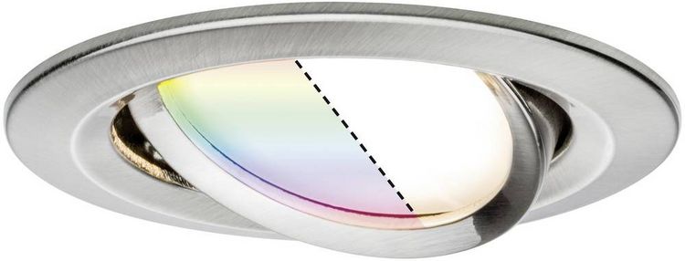 Produktbild: Paulmann 92965 LED-Einbauleuchte 3er Set LED 15.6W Eisen (geb&uuml;rstet)