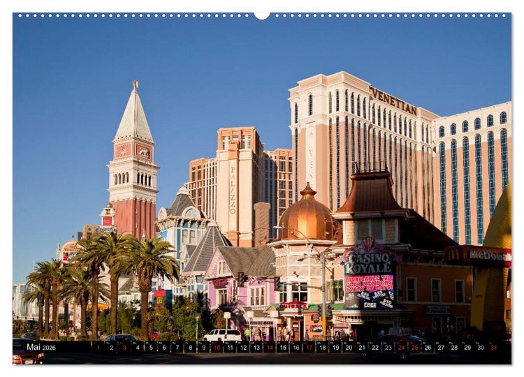 Produktbild: Las Vegas (Wandkalender 2026 DIN A2 quer), CALVENDO Monatskalender