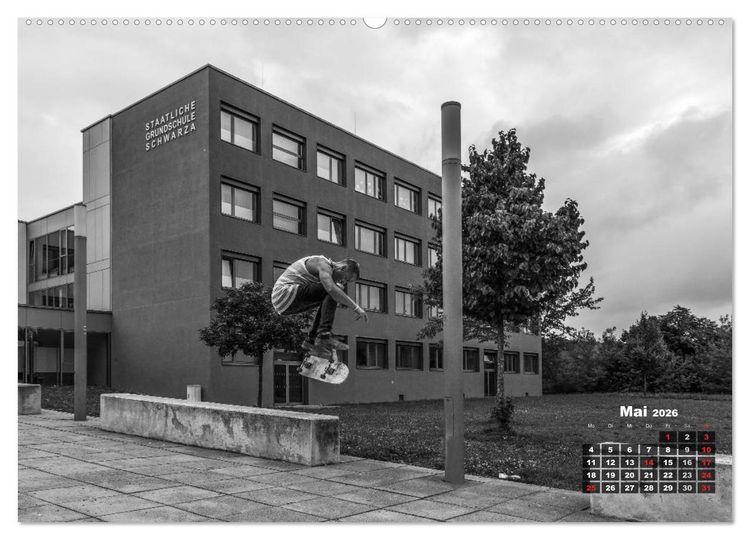 Produktbild: Auf dem Skateboard (Wandkalender 2026 DIN A2 quer), CALVENDO Monatskalender