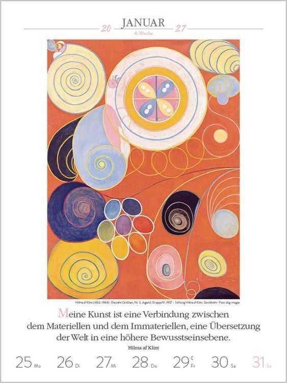 Produktbild: Literaturkalender Kunst 2027