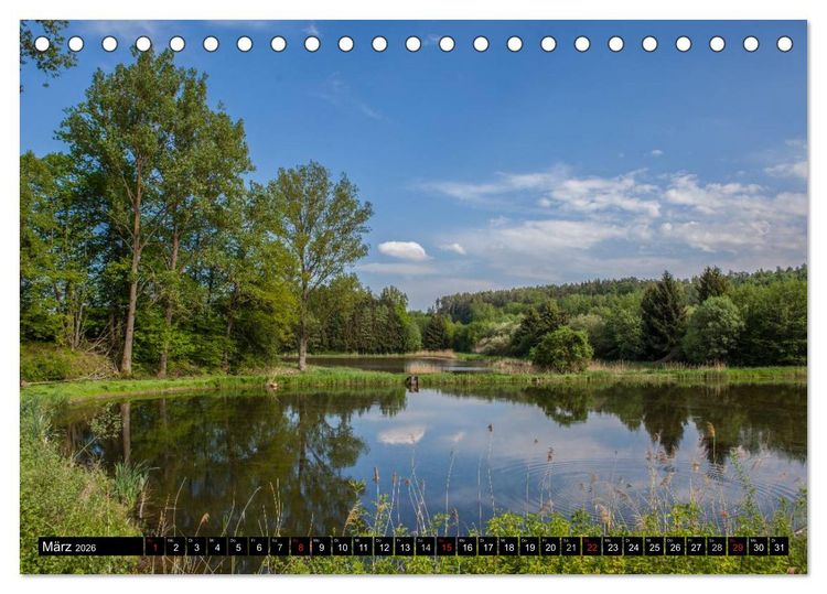 Produktbild: Jakobsweg Steigerwald (Tischkalender 2026 DIN A5 quer), CALVENDO Monatskalender