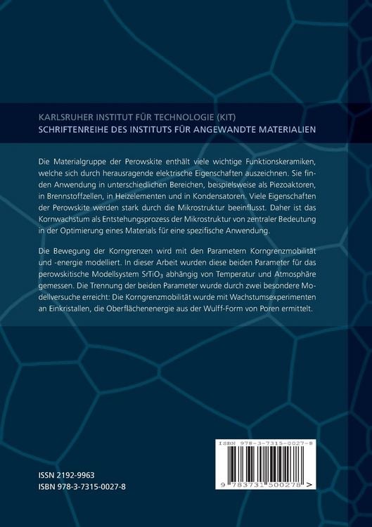 Produktbild: Zur Grenzfl&auml;chenanisotropie von SrTiO3