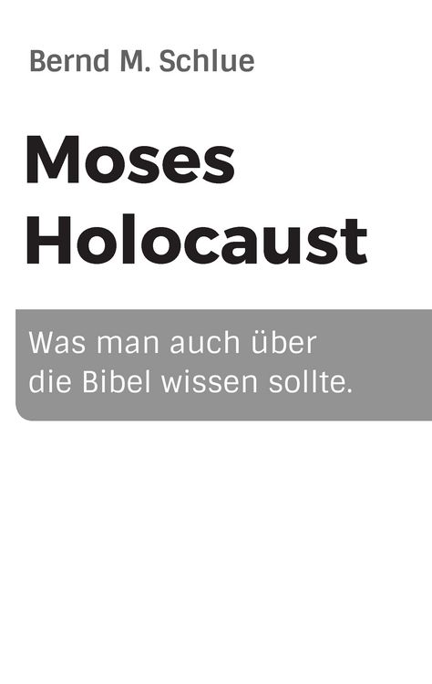 Produktbild: Moses Holocaust