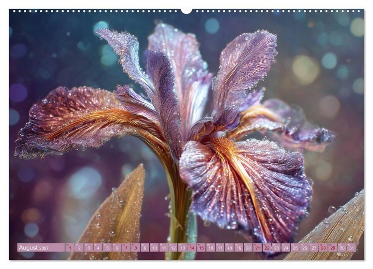 Produktbild: Luminous Garden. Wo Biologie und KI verschmelzen (Wandkalender 2027 DIN A2 quer), CALVENDO Monatskalender