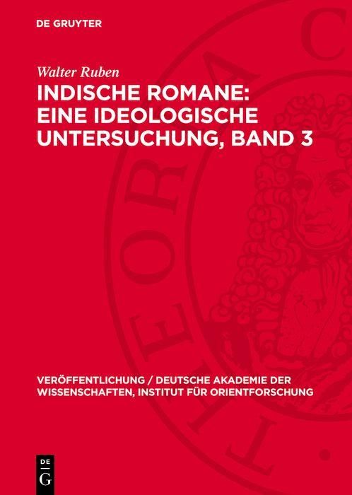 Produktbild: Walter Ruben: Indische Romane. Band 3