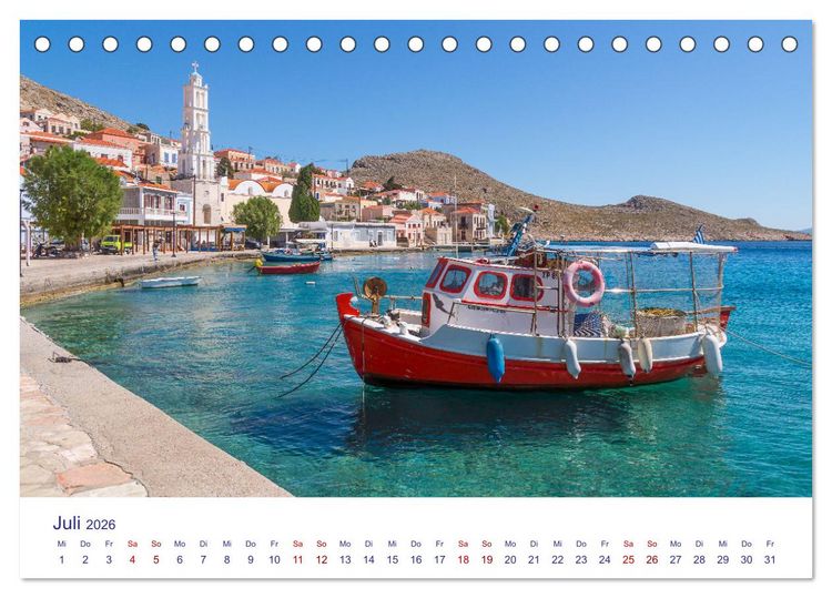 Produktbild: Insel Chalki (Tischkalender 2026 DIN A5 quer), CALVENDO Monatskalender