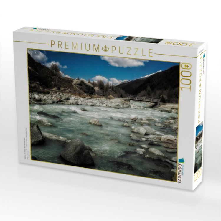 Produktbild: CALVENDO Puzzle Wallis am Fu&szlig;e des Mount Min&eacute; | 1000 Teile Lege-Gr&ouml;&szlig;e 64x48cm Foto-Puzzle f&uuml;r gl&uuml;ckliche Stunden
