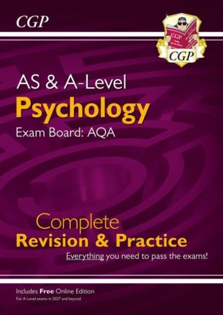 Produktbild: New A-Level Psychology: AQA Complete Revision & Practice with Online Edition (For exams from 2027)