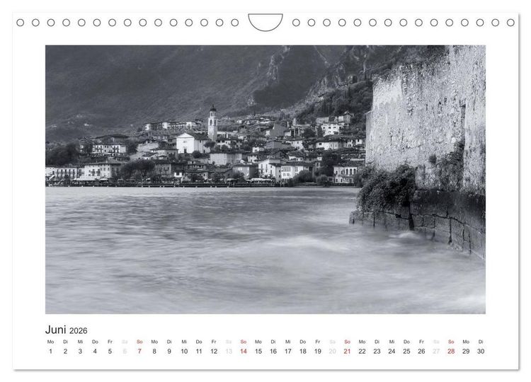 Produktbild: Limone sul Garda schwarzwei&szlig; (Wandkalender 2026 DIN A4 quer), CALVENDO Monatskalender