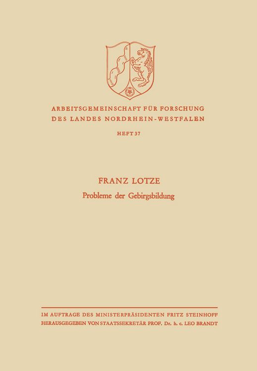 Produktbild: Probleme der Gebirgsbildung