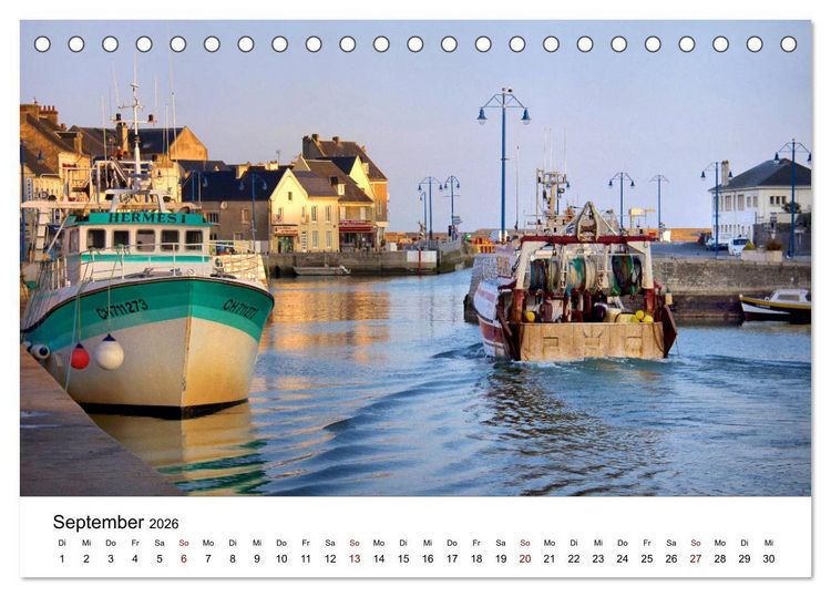 Produktbild: Normandie - Land am Meer (Tischkalender 2026 DIN A5 quer), CALVENDO Monatskalender