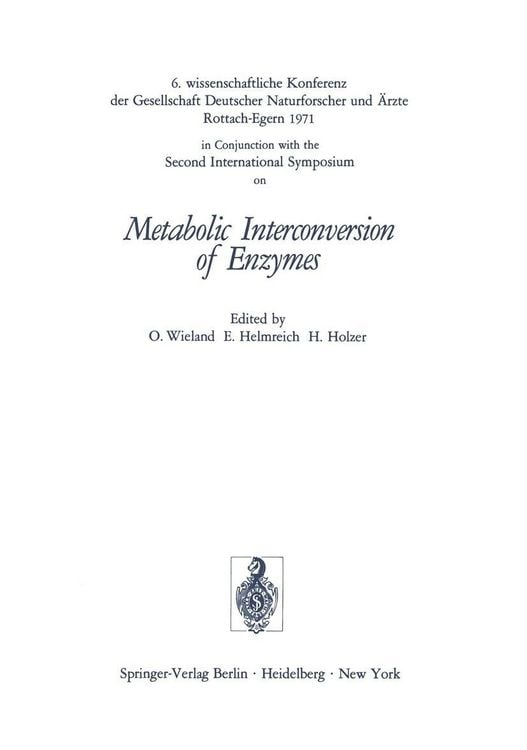 Produktbild: Metabolic Interconversion of Enzymes