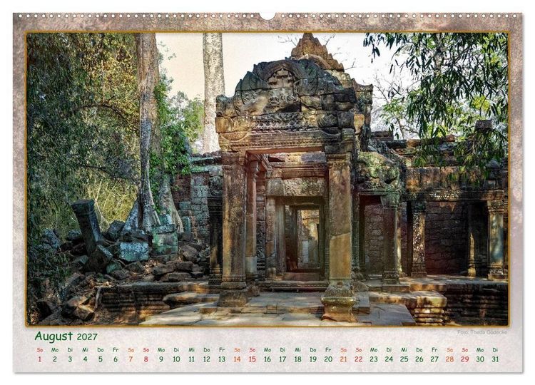 Produktbild: Kambodscha, Angkor Thom, Angkor Wat und Bayon (Wandkalender 2027 DIN A2 quer), CALVENDO Monatskalender