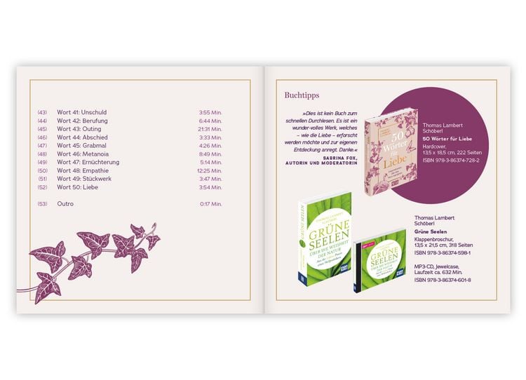 Produktbild: 50 W&ouml;rter f&uuml;r Liebe. H&ouml;rbuch