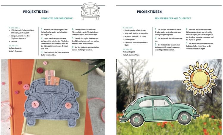 Produktbild: VW Vorlagenmappe "Käfer". Die offizielle kreative Vorlagensammlung mit dem kultigen VW-Käfer