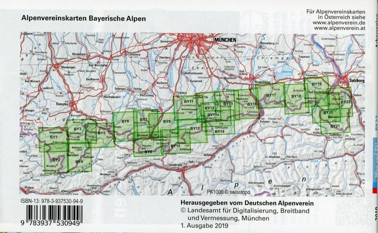 Produktbild: Alpenvereinskarte Bayerischer Wald, Arberregion, Kaitersberg, Osser 1:25 000