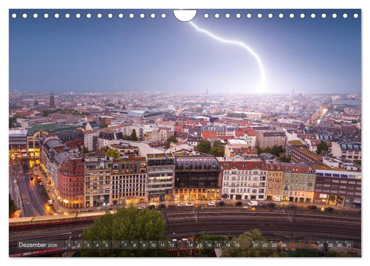 Produktbild: Berlin von oben (Wandkalender 2026 DIN A4 quer), CALVENDO Monatskalender