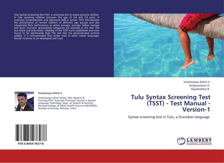 Produktbild: Tulu Syntax Screening Test (TSST) - Test Manual - Version-1