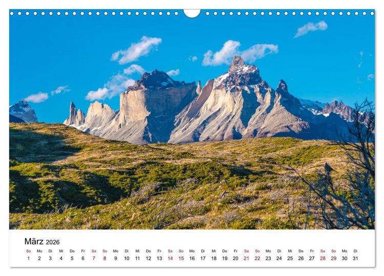 Produktbild: Patagonien, Torres del Paine Nationalpark: Am Rand der Welt (Wandkalender 2026 DIN A3 quer), CALVENDO Monatskalender