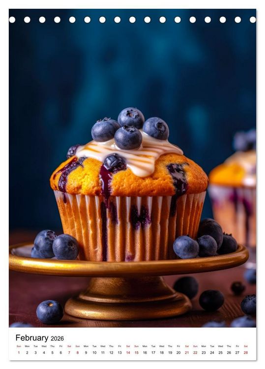 Produktbild: Yummy Bakes (Desk Calendar 2026 DIN A5 portrait), CALVENDO 12 Month DeskCalendar