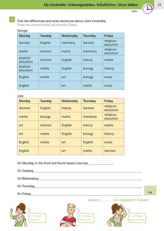 Produktbild: Klett Sicher ins Gymnasium: 15-Minuten-Kurztests Englisch 4. Klasse