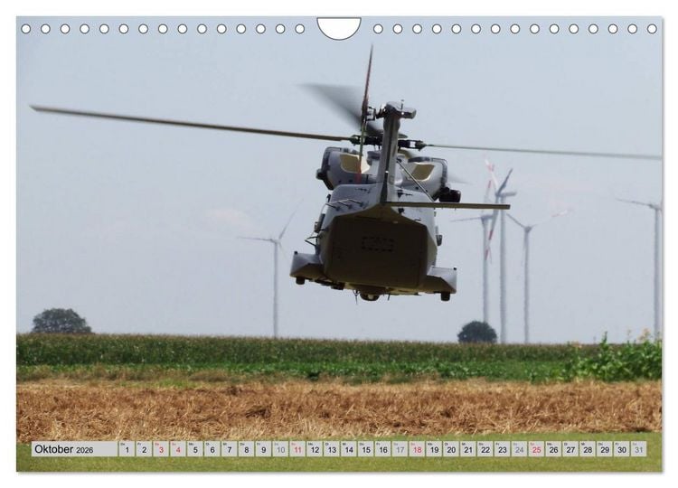 Produktbild: Semiscale-Modellhubschrauber (Wandkalender 2026 DIN A4 quer), CALVENDO Monatskalender
