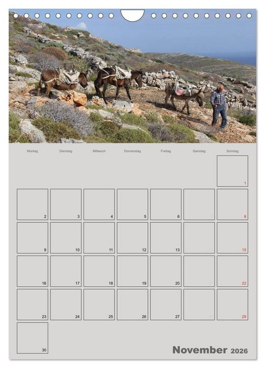 Produktbild: Kykladen, Perlen der &Auml;g&auml;is (Wandkalender 2026 DIN A4 hoch), CALVENDO Monatskalender