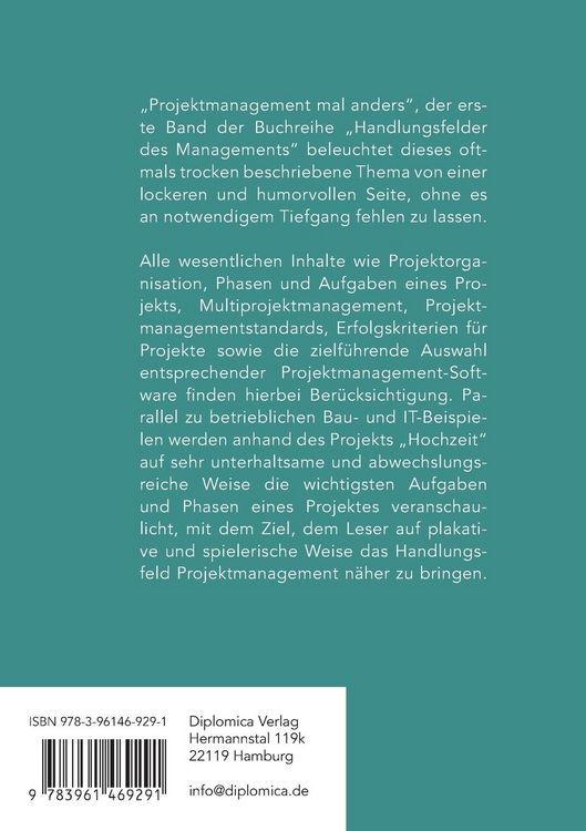 Produktbild: Projektmanagement mal anders - humorvoll und leicht verst&auml;ndlich. Handlungsfelder des Managements