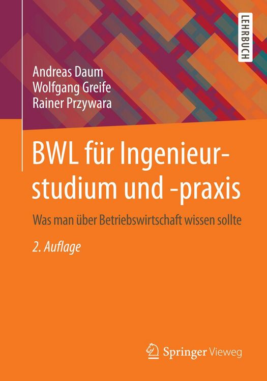 Produktbild: BWL f&uuml;r Ingenieurstudium und -praxis