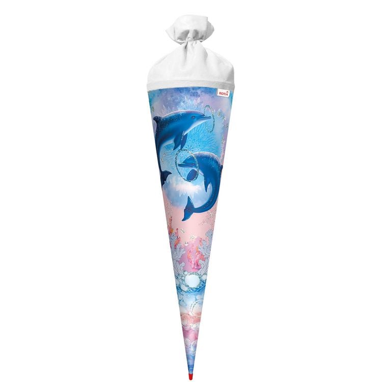 Produktbild: Motivschult&uuml;te 70cm, Delfine, Effekt