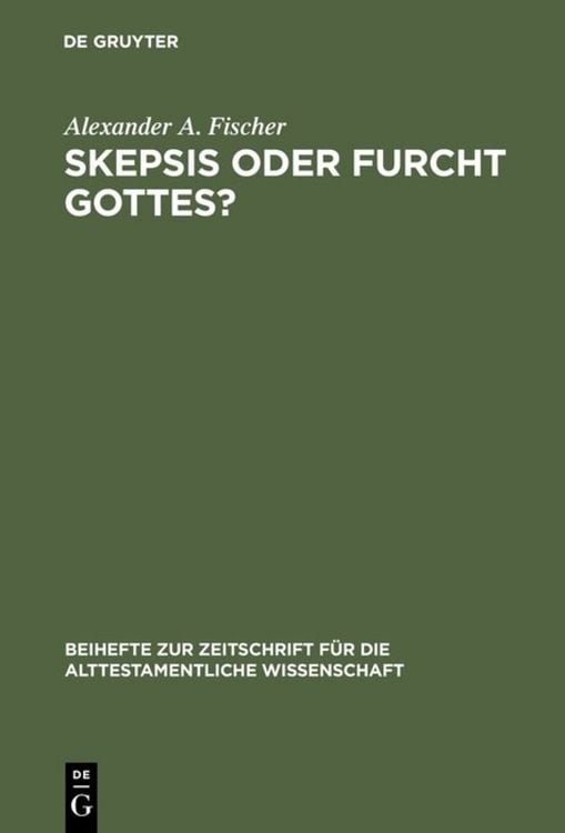 Produktbild: Skepsis oder Furcht Gottes?