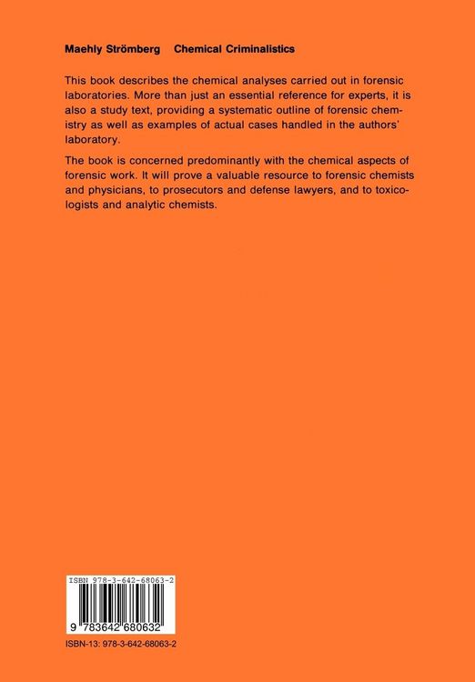 Produktbild: Chemical Criminalistics