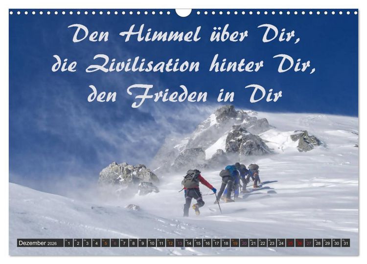 Produktbild: Sport Spruchkalender (Wandkalender 2026 DIN A3 quer), CALVENDO Monatskalender