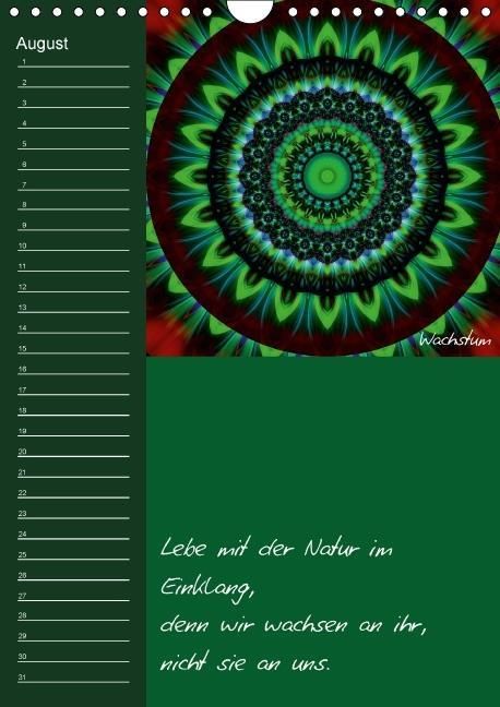 Produktbild: Mandala - Spiegel der Seele / immerw&auml;hrender Geburtstagskalender (Wandkalender immerw&auml;hrend DIN A4 hoch)