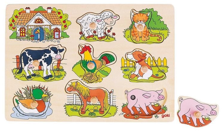 Bild vom Artikel Goki Steckpuzzle Bauernhof vom Autor 