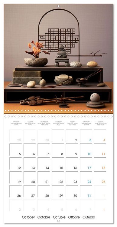 Produktbild: Instant de qui&eacute;tude (Calendrier mural carr&eacute; 2026 30x30 cm) Calendrier double avec une page pour vos prises de notes