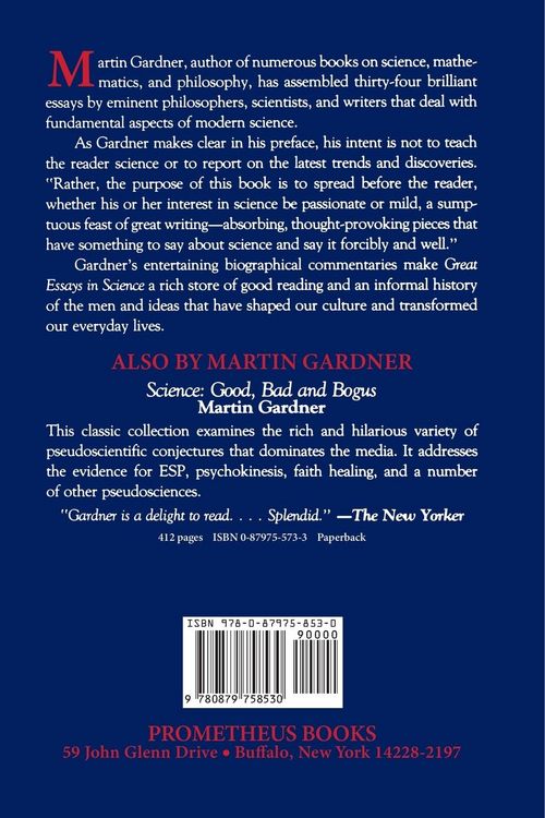 Produktbild: Great Essays in Science