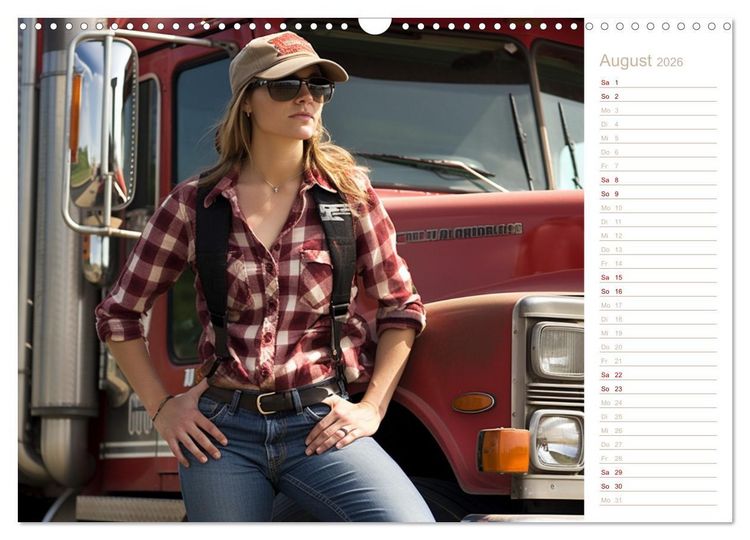 Produktbild: Truckerinnen (Wandkalender 2026 DIN A3 quer), CALVENDO Monatskalender