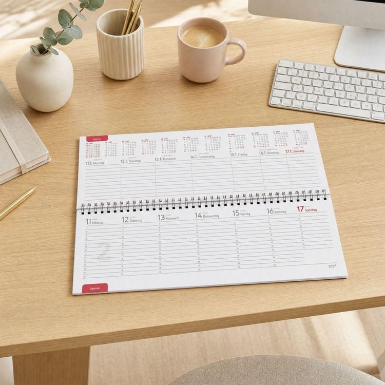 Produktbild: ZETTLER Tischquerkalender Style Flowers 2027