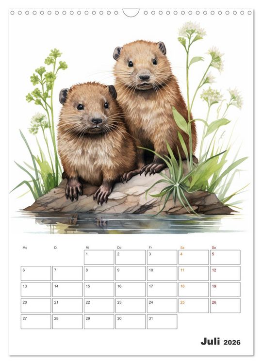 Produktbild: Unsere Tiere des Waldes (Wandkalender 2026 DIN A3 hoch), CALVENDO Monatskalender