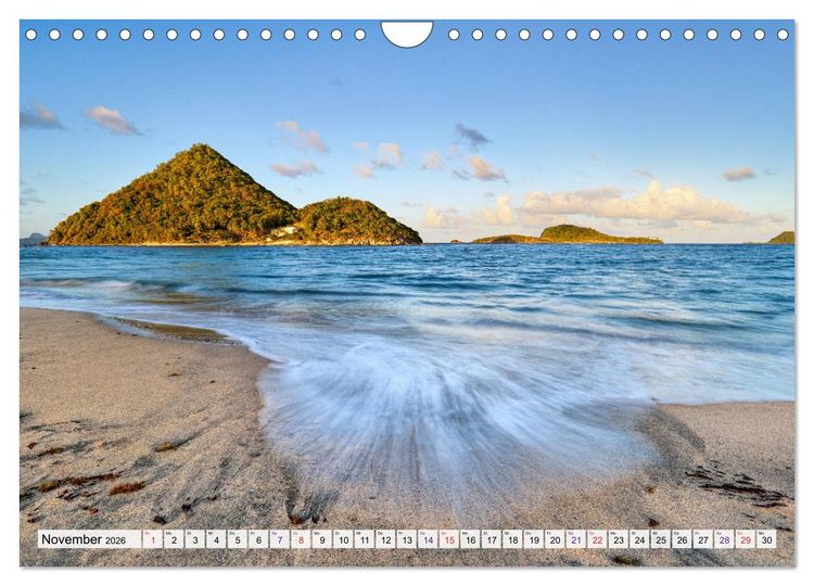 Produktbild: Inseln &uuml;ber dem Winde (Wandkalender 2026 DIN A4 quer), CALVENDO Monatskalender