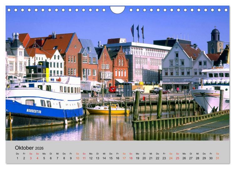 Produktbild: Schleswig-Holstein, Urlaubsland zwischen Nord- und Ostsee (Wandkalender 2026 DIN A4 quer), CALVENDO Monatskalender