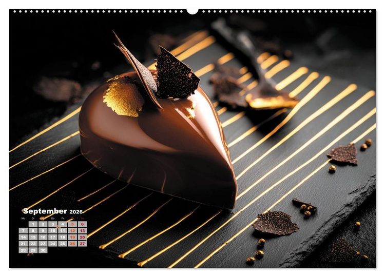 Produktbild: S&uuml;&szlig;e Verf&uuml;hrungen - Exquisite Desserts (hochwertiger Premium Wandkalender 2026 DIN A2 quer), Kunstdruck in Hochglanz