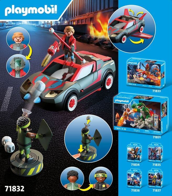 Produktbild: PLAYMOBIL 71832 Helden-Multifunktionsfahrzeug