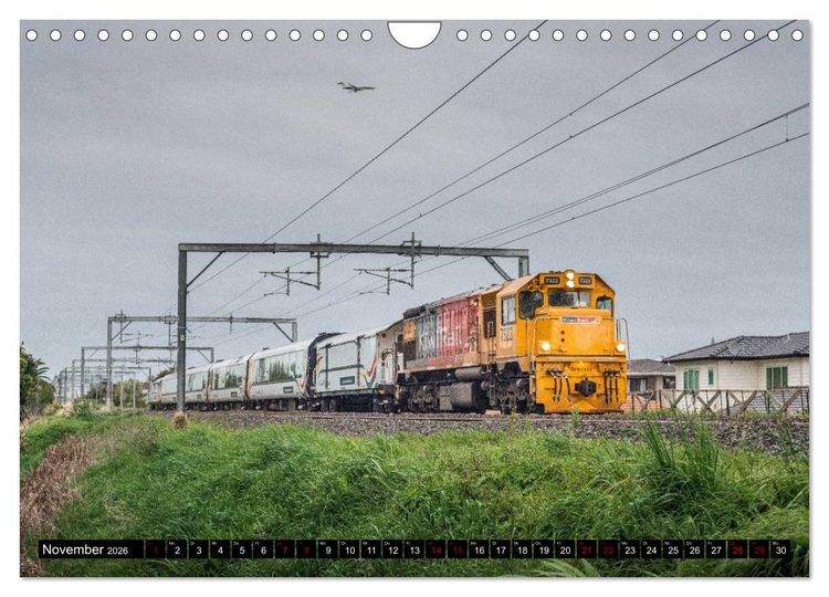 Produktbild: Eisenbahn in Neuseeland (Wandkalender 2026 DIN A4 quer), CALVENDO Monatskalender