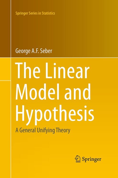 Produktbild: The Linear Model and Hypothesis