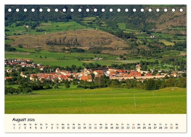 Produktbild: Vinschgau - Die Sonnenseite S&uuml;dtirols (Tischkalender 2026 DIN A5 quer), CALVENDO Monatskalender