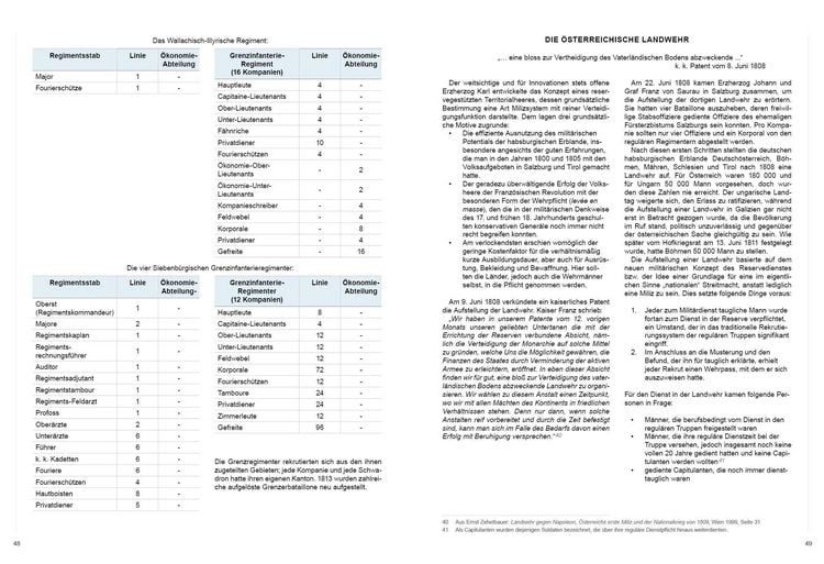 Produktbild: Die &Ouml;sterreichische Armee von 1805 bis 1809