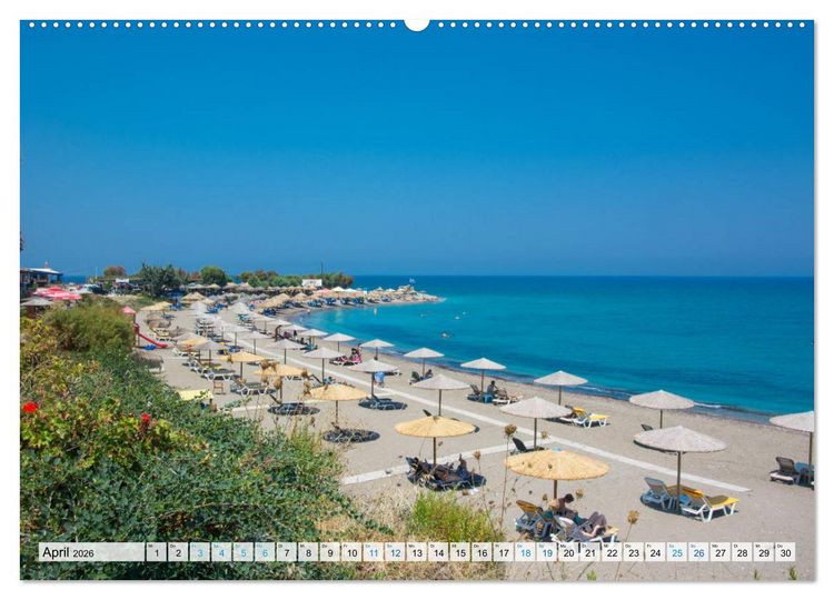 Produktbild: Rhodos - Traumhafter S&uuml;den (Wandkalender 2026 DIN A2 quer), CALVENDO Monatskalender