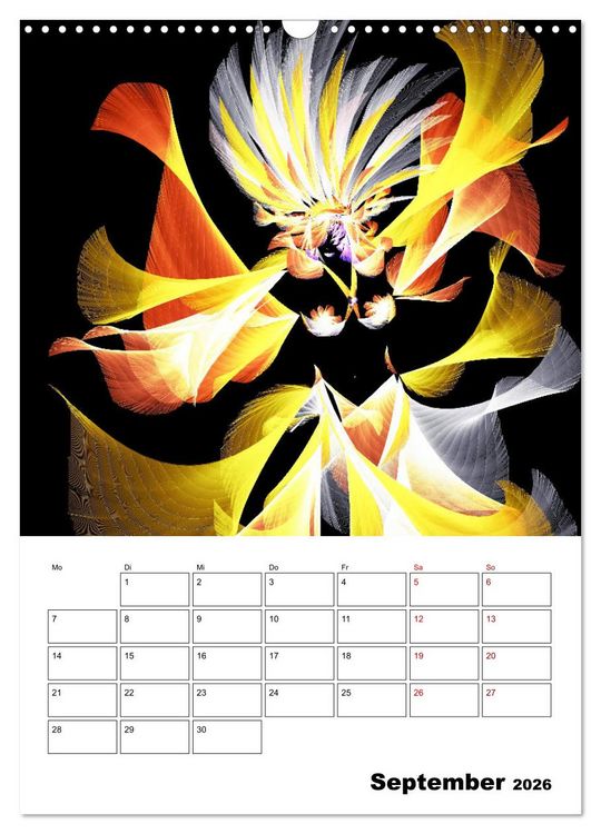 Produktbild: Zauberhaftes Textildesign (Wandkalender 2026 DIN A3 hoch), CALVENDO Monatskalender